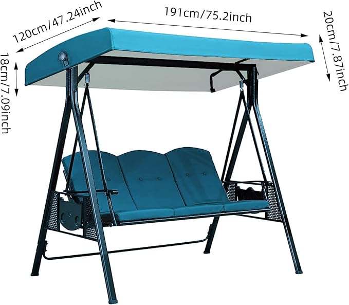 🌞 Cozy Swing Canopy ☔ Waterproof & UV-Resistant 🌿