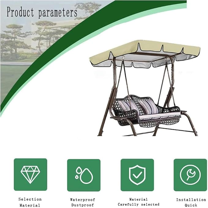 🌞 Outdoor Swing Canopy ☔ Cozy & Waterproof 🌿💖