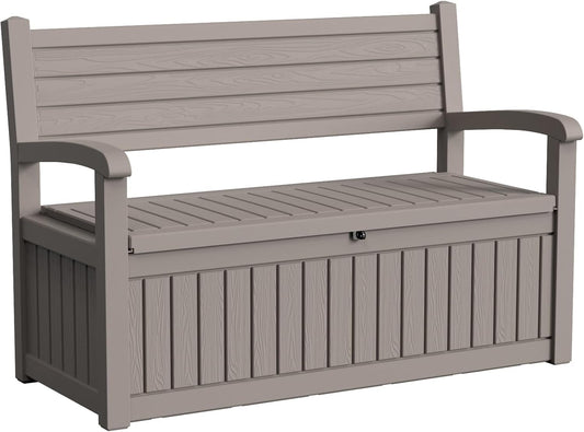 🪑💦 Cozy Waterproof Outdoor Storage Bench 🌿☀️ Perfect Patio Vibes