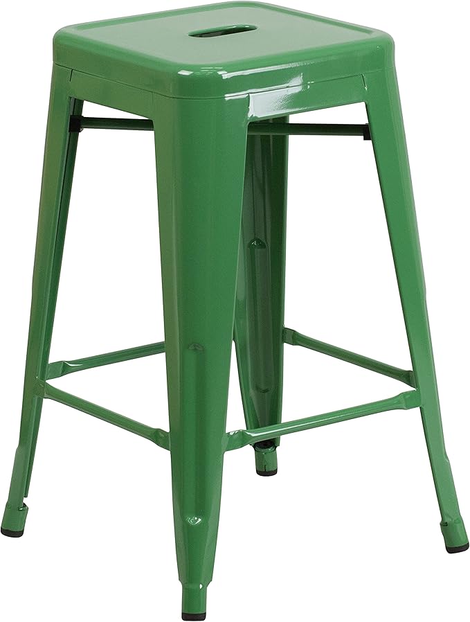 🍹 Sleek Backless Bar Stool 🪑 Indoor & Outdoor 🌞✨