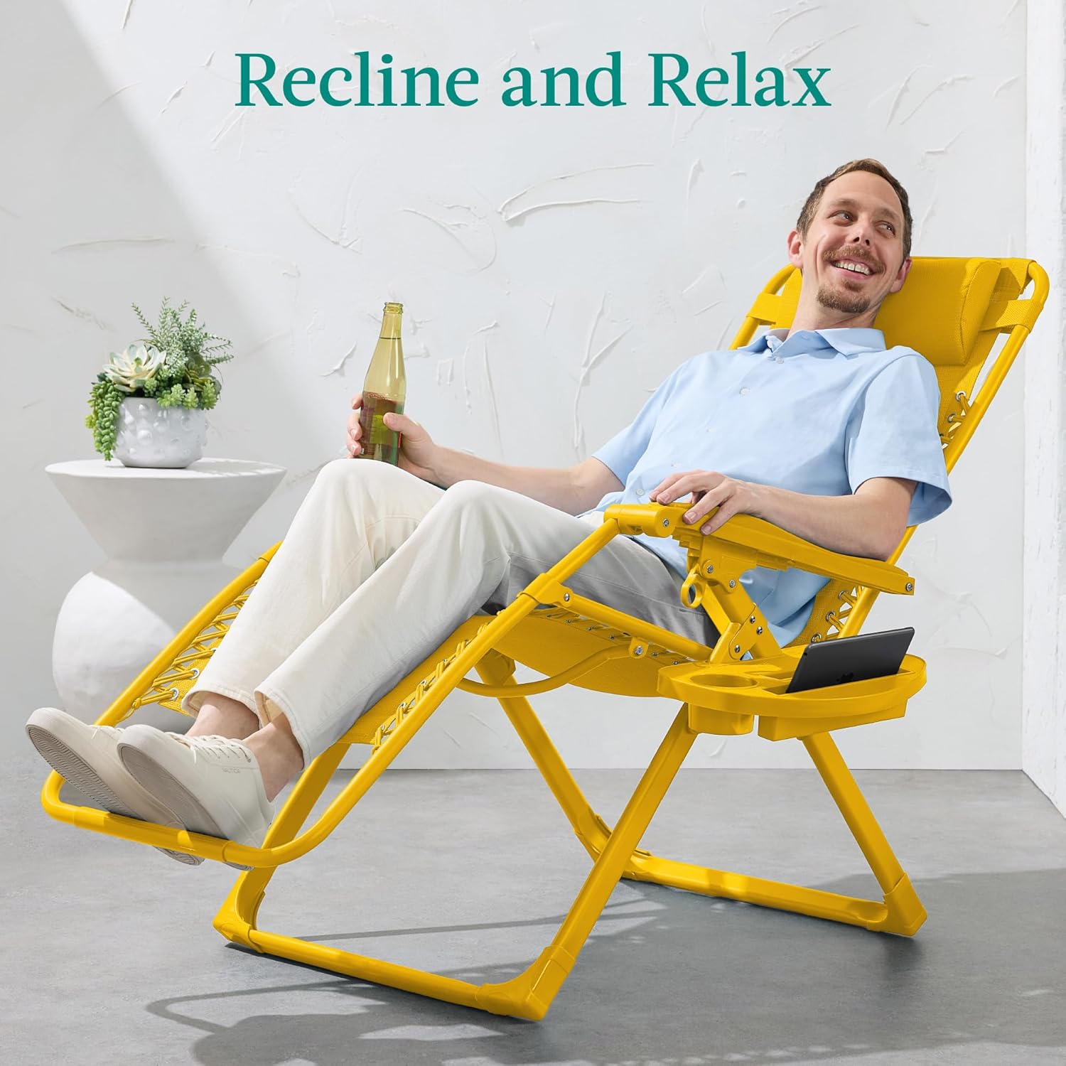 🌞 Relax & Chill Outdoor Adjustable Lounge Chair 🏖️☀️🛋️